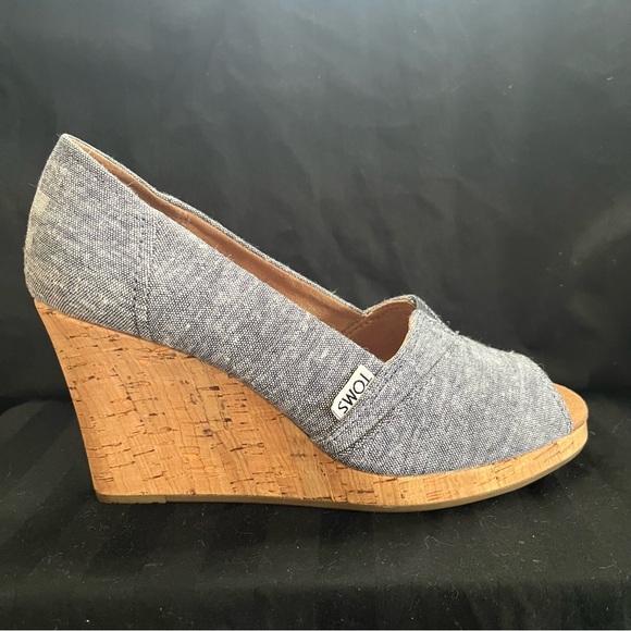 Tom’s classic wedge sandal women’s size 6.5W US. - Picture 3 of 6